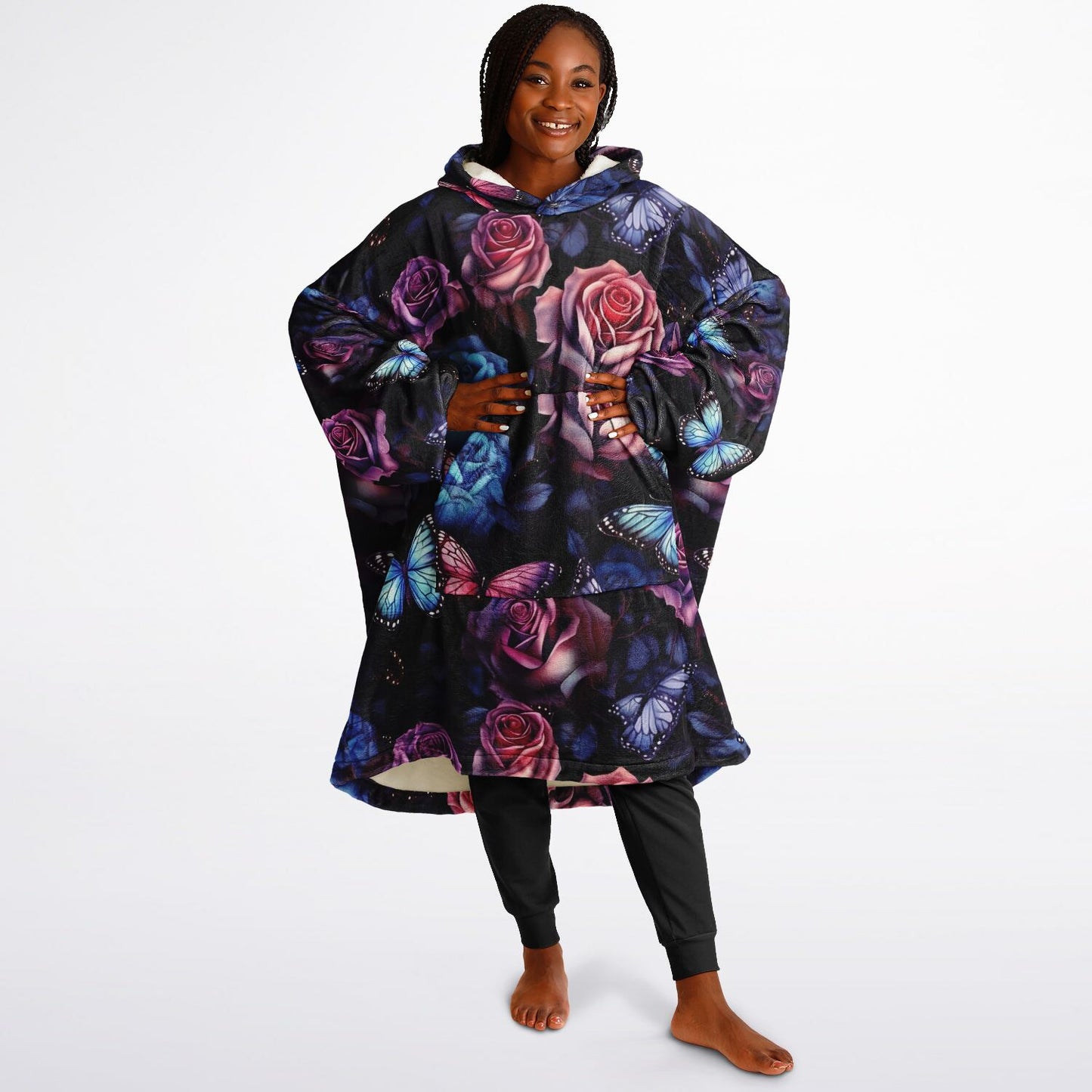 Kozy Komfort Floral Blanket Hoodie