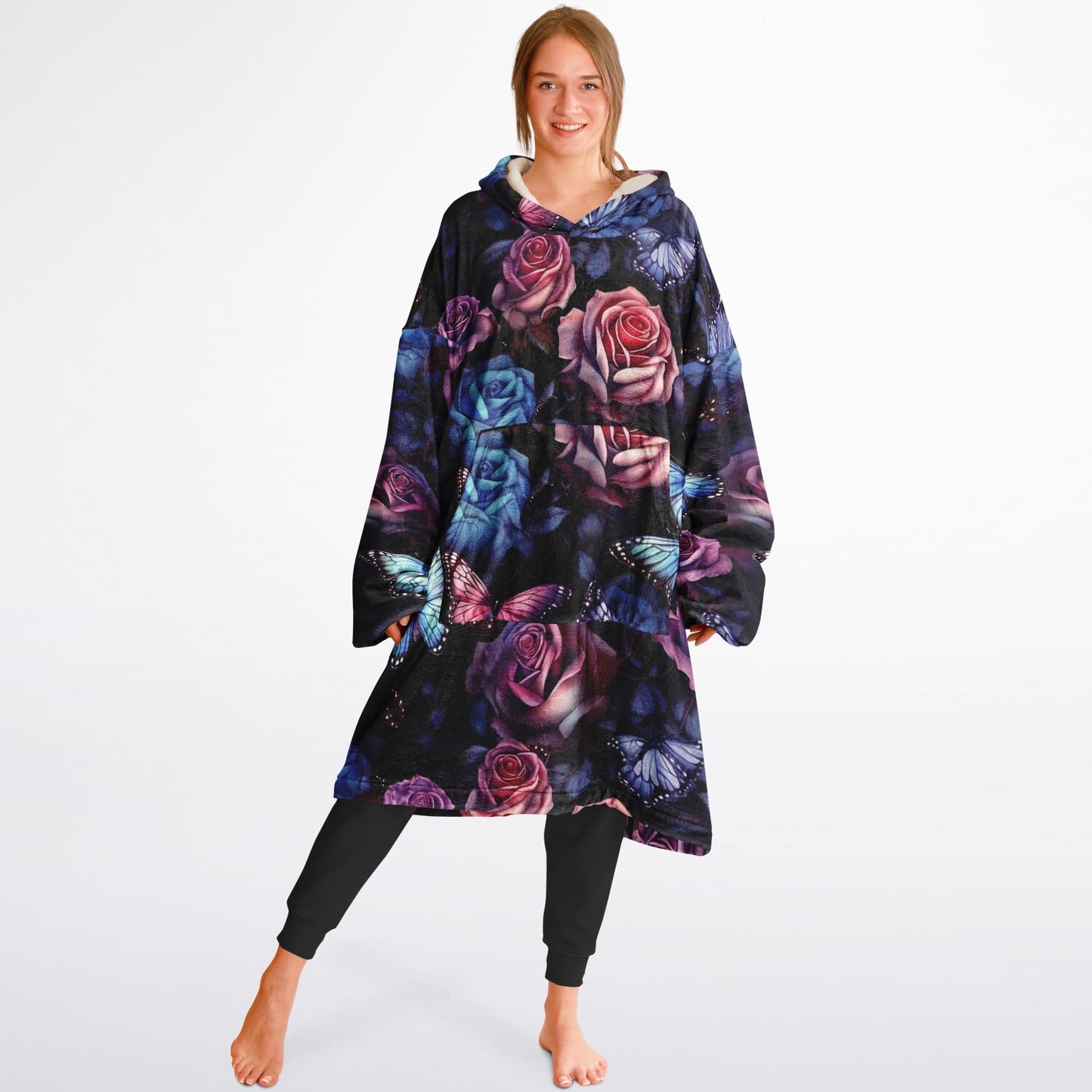 Kozy Komfort Floral Blanket Hoodie