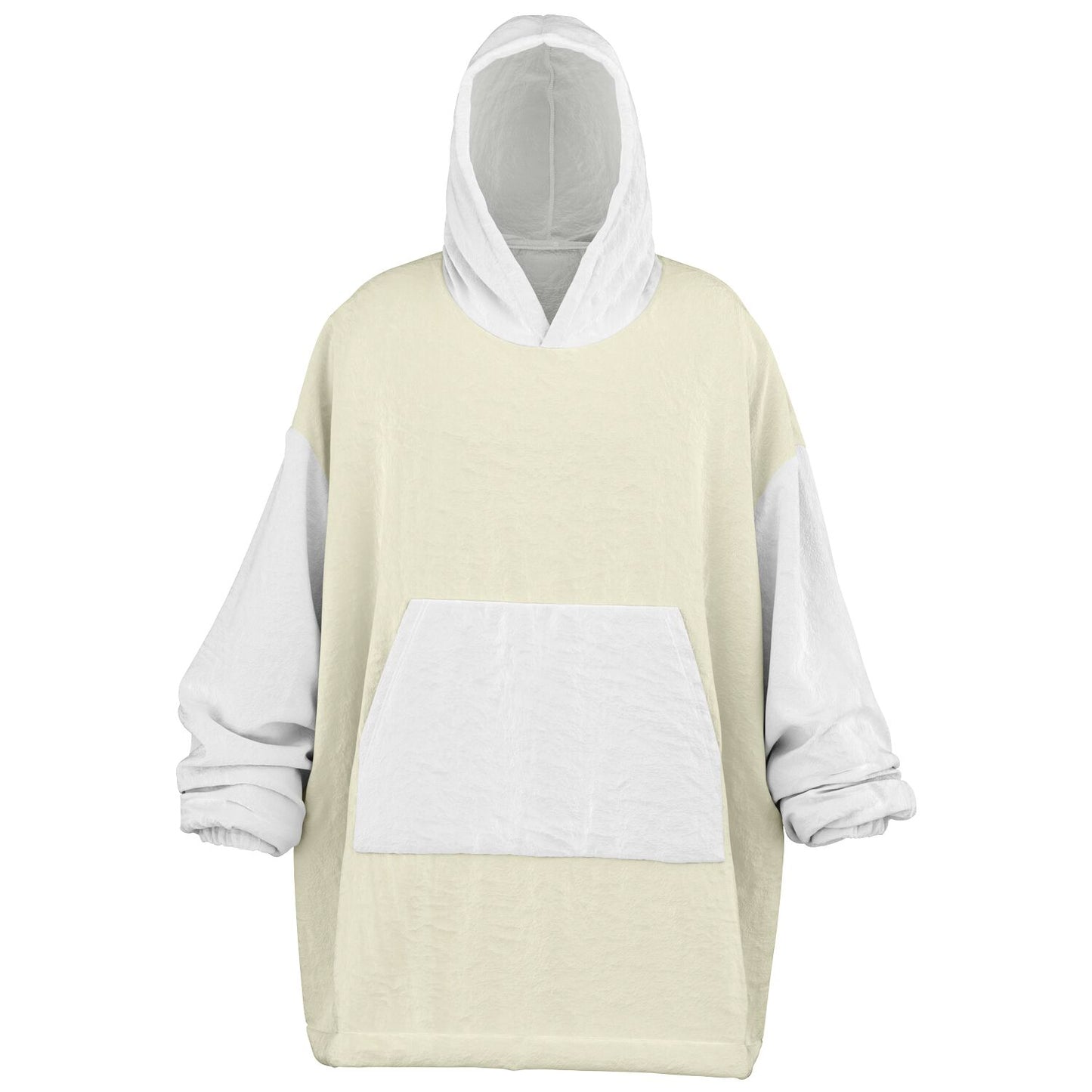 Kozy Komfort Blanket Hoodie - Cream/White